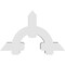 Ekena Millwork Ericson Architectural Grade PVC Gable Bracket, 48"W x 30"H x 6"D x 6"F, 15/12 Pitch GBP048X30X0606ERI00 - alternate 4